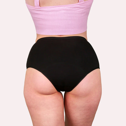 3er Pack Periodenunterwäsche Comfort ultra schwarz Curvy
