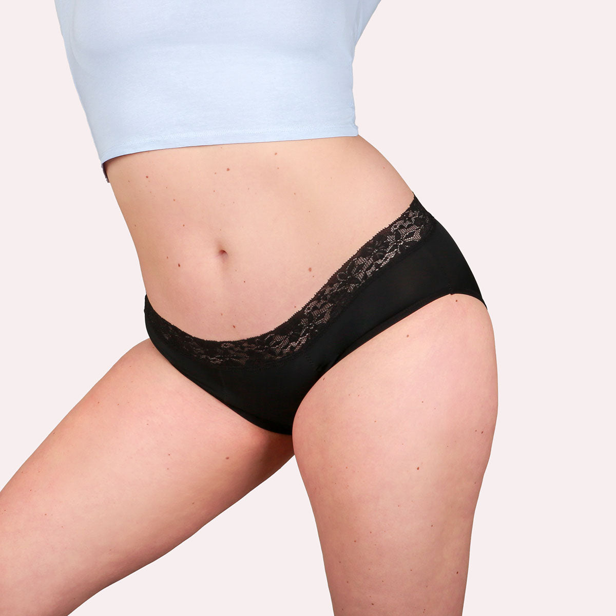 3er Pack Periodenunterwäsche Taynie Queen extra stark schwarz Curvy