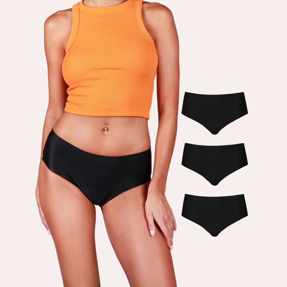 3er Pack Periodenunterwäsche Taynie Seamless schwarz Alle Produkte