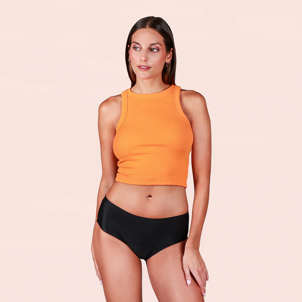 Periodenunterwäsche Taynie Seamless schwarz Teen Alle Produkte Menstruation Sport Blasenschwäche Bei Ausfluss Leicht Mittel Low Waist Daily