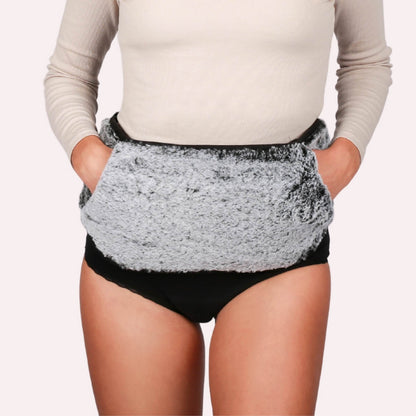 Ceinture chauffante moelleuse avec bouillotte